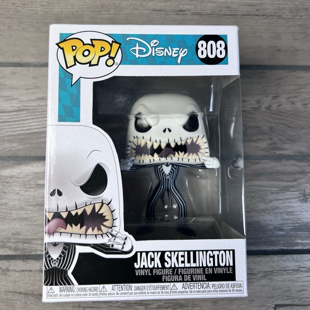 Funko Pop Disney Nightmare Before Christmas Jack Skellington Scary Face #808